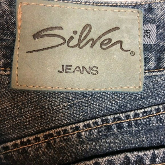 Silver Flare Jeans New Zipper Medium Mid Rise - Picture 4 of 8